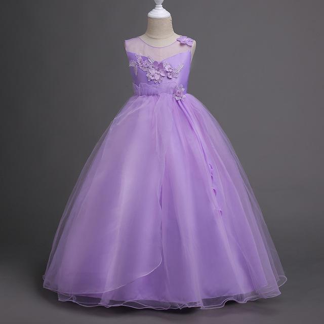 Robes Pour Filles Princesse grand choix de couleurs 5 6 7 8 9 10 11 12 13 14 ans