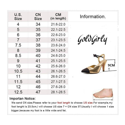 Chaussures de princesse à talons hauts ouvertes bi-couleurs Noir & blanc ou doré- Sexy